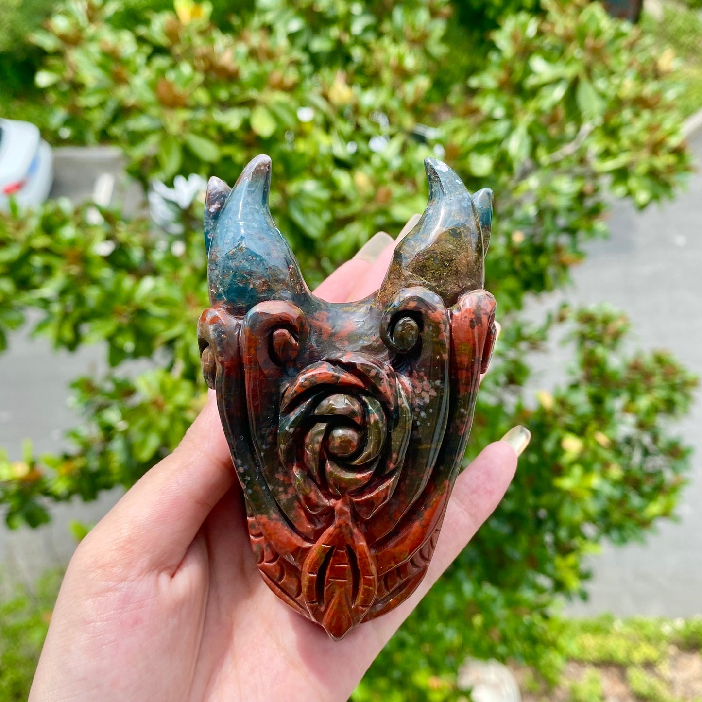 Ocean Jasper Dragon Head