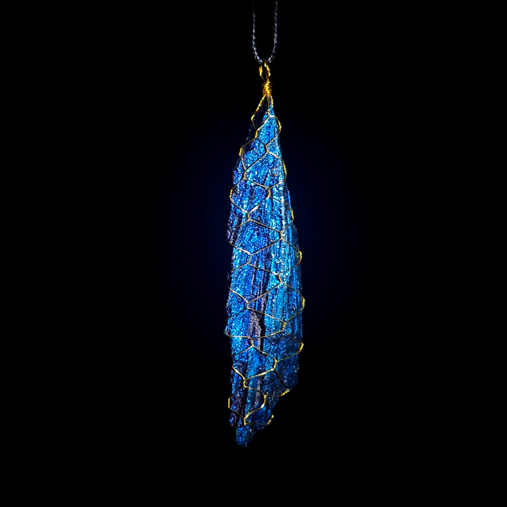 Aura Feather Tourmaline Pendant