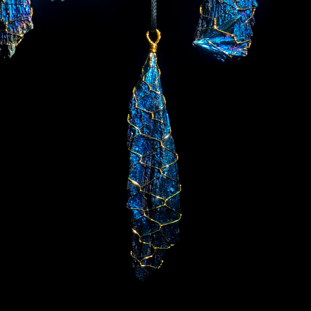 Aura Feather Tourmaline Pendant