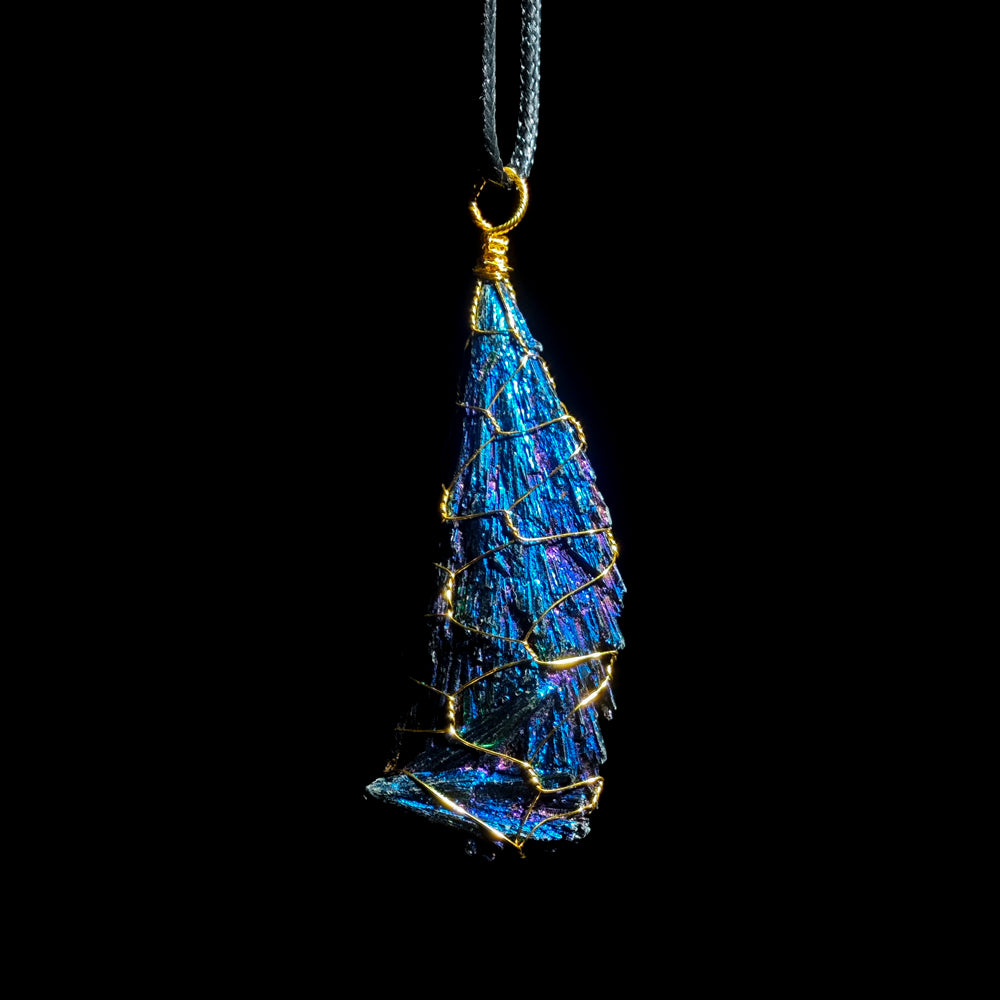 Aura Feather Tourmaline Pendant