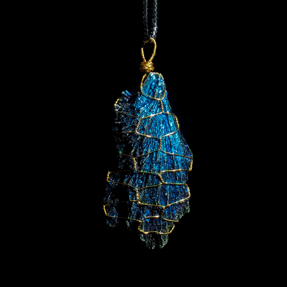 Aura Feather Tourmaline Pendant