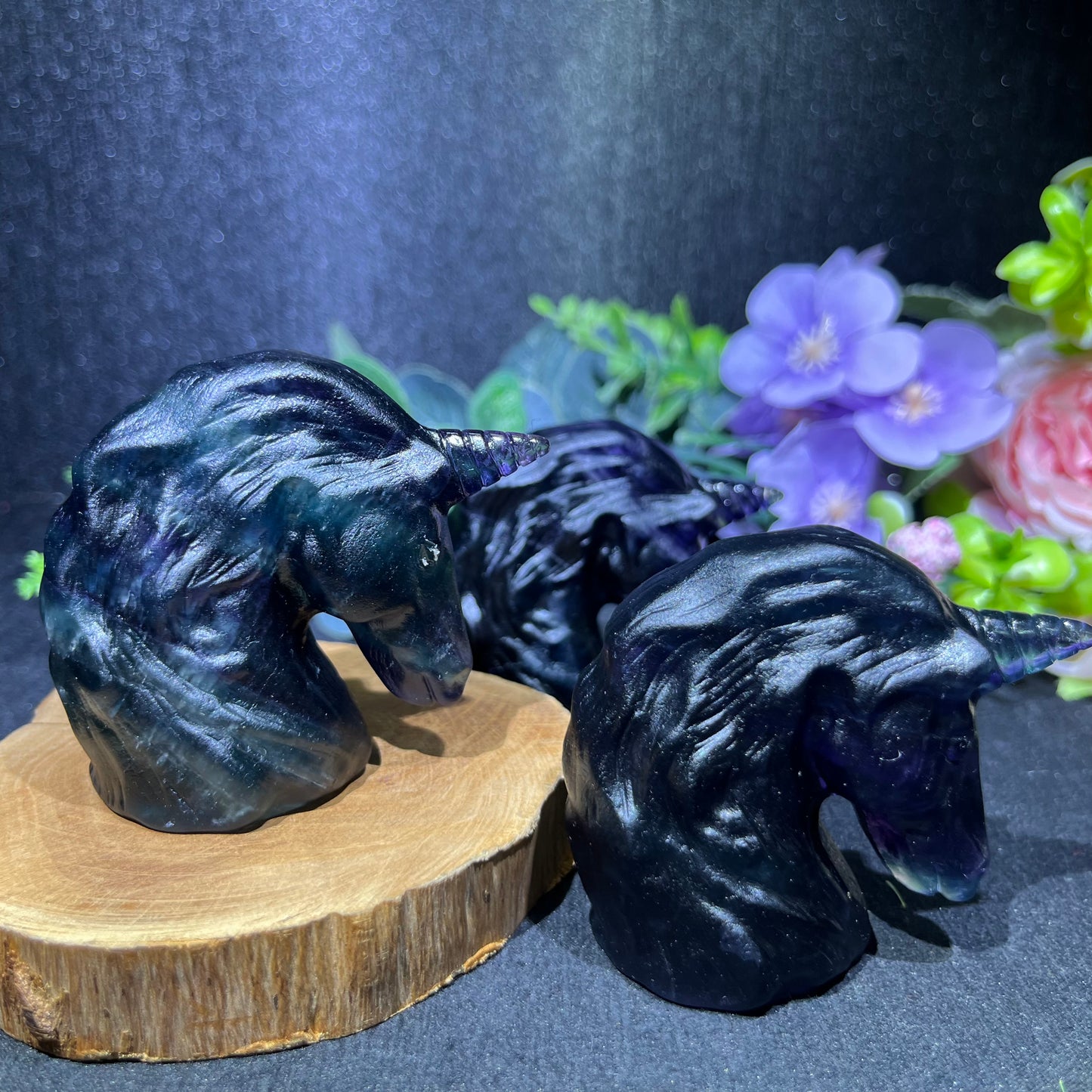 1 piece fluorite unicorn