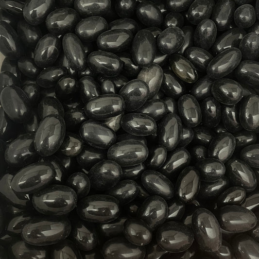 1kg Black obsidian tumble