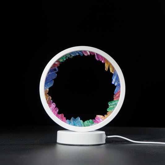 Round Aura quartz lamp