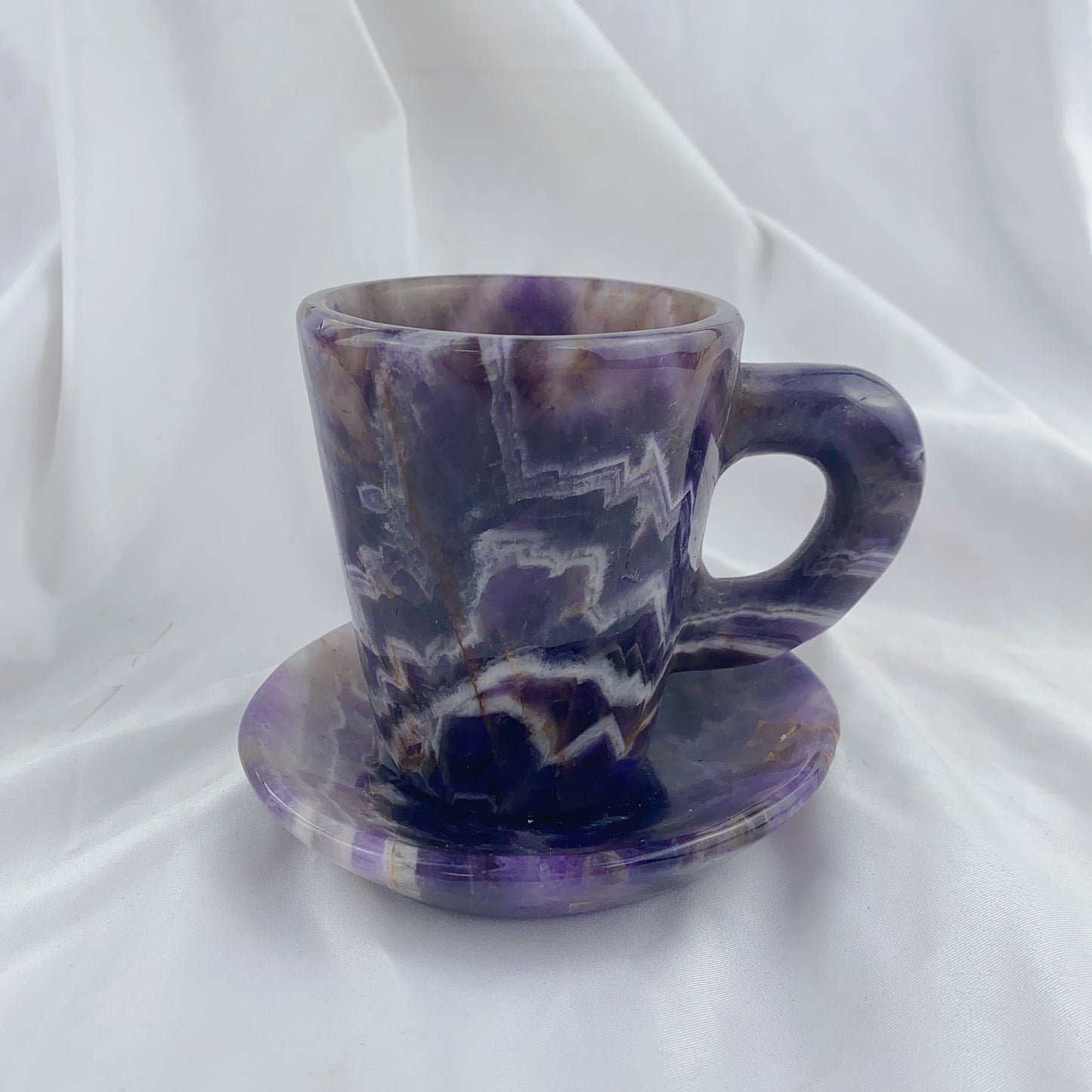 Dream amethyst hand-carved cups with base, mugs, coffee mugs, cocktail glasses, window decorations