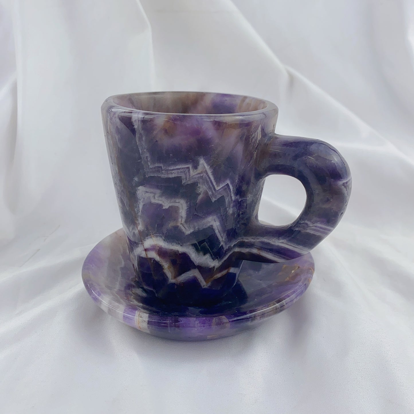 Dream amethyst hand-carved cups with base, mugs, coffee mugs, cocktail glasses, window decorations