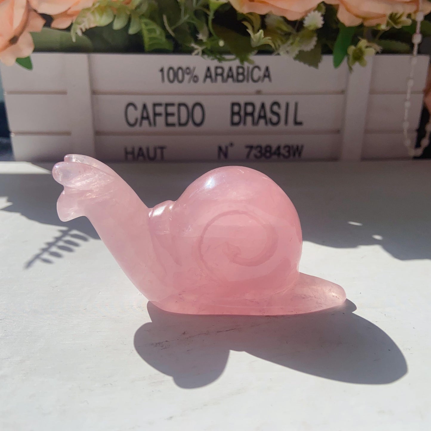 Hand Carved Snail In Different Materials For Decoration And Gift