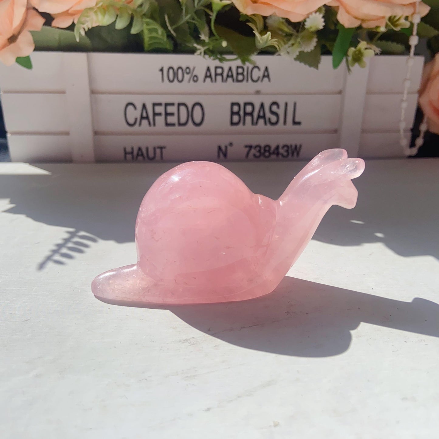 Hand Carved Snail In Different Materials For Decoration And Gift