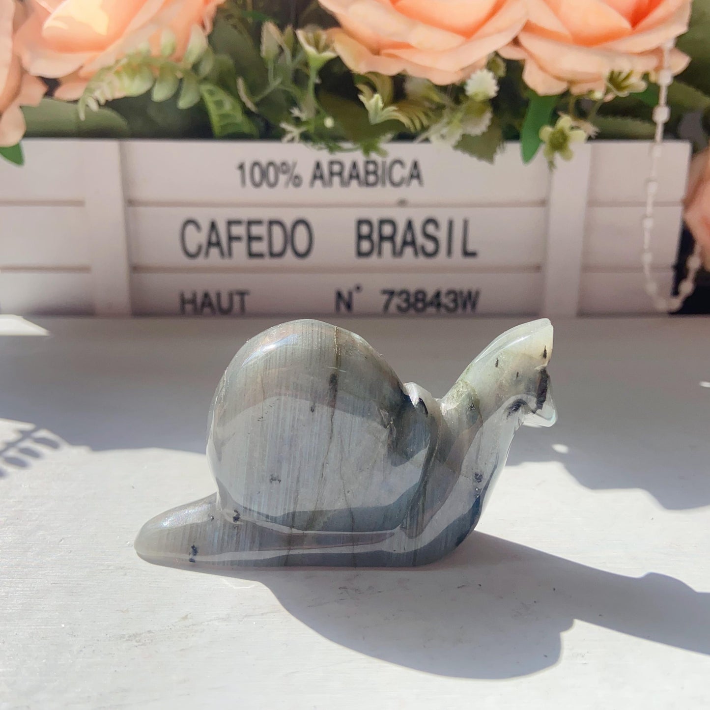 Hand Carved Snail In Different Materials For Decoration And Gift