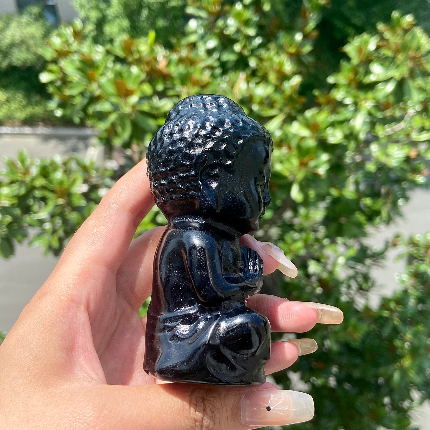 Obsidian Baby Buddha