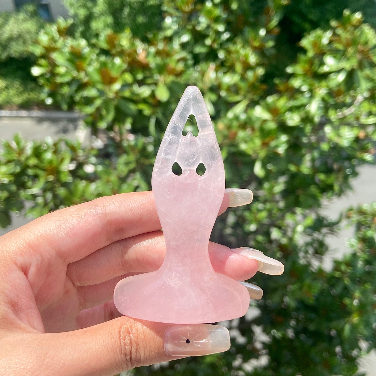 Rose Quartz Yoga Goddess