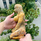 Crazy Agate Goddess Gaia Sculpture Mother Earth Decorations Healing Crystal Carving