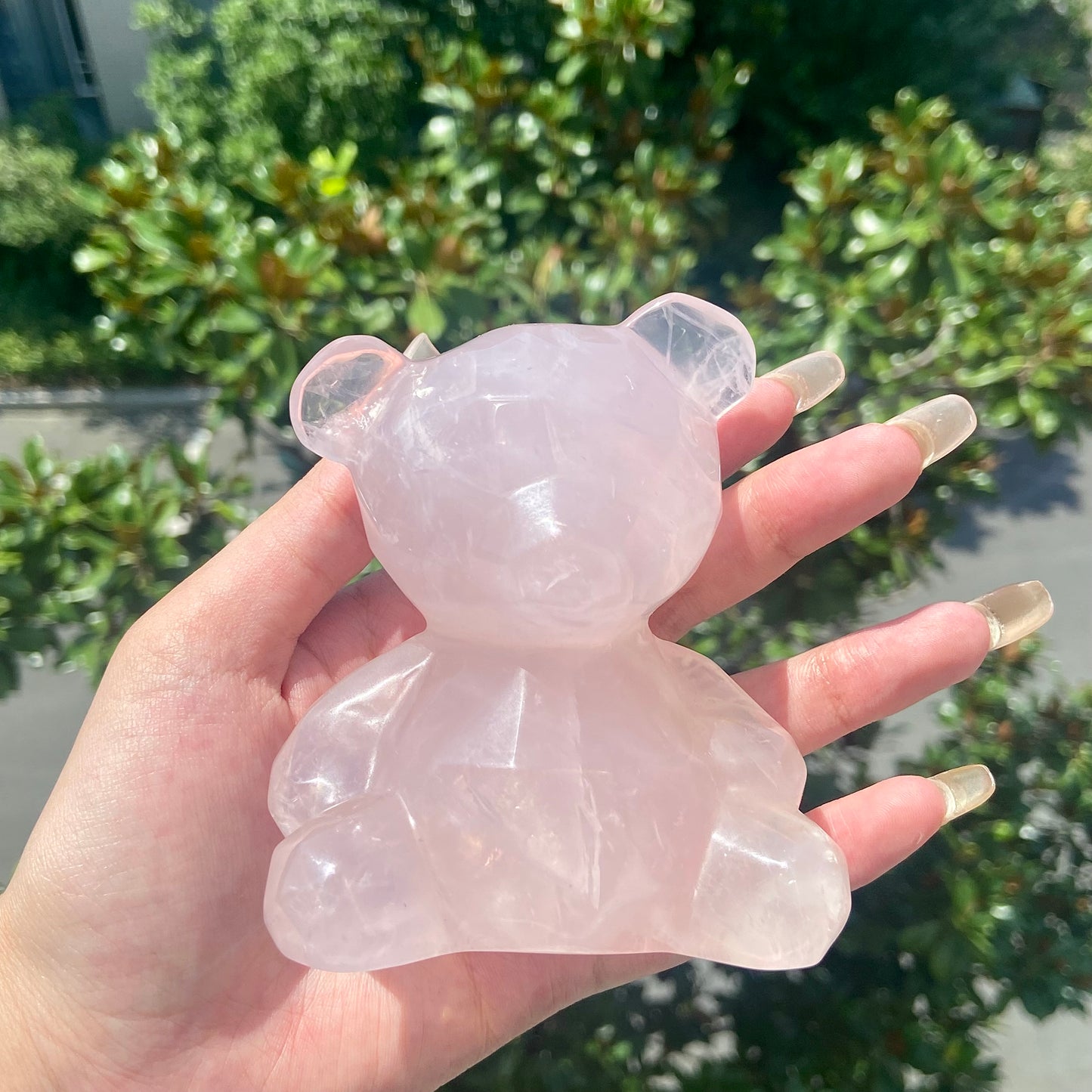 Rose Quartz Bear