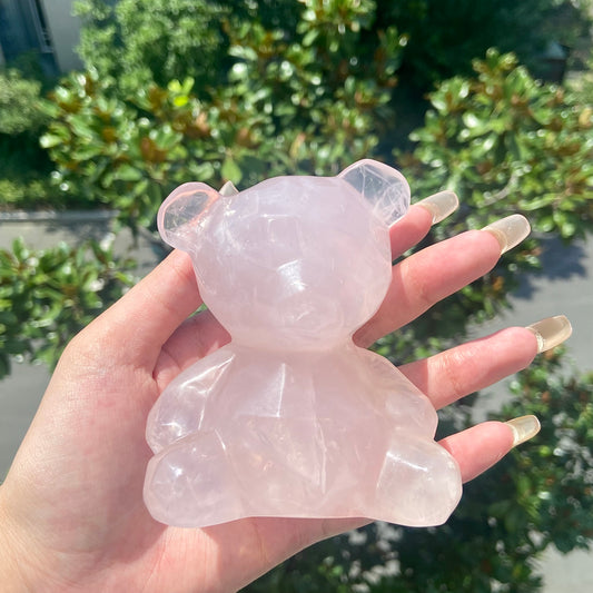 Rose Quartz Bear