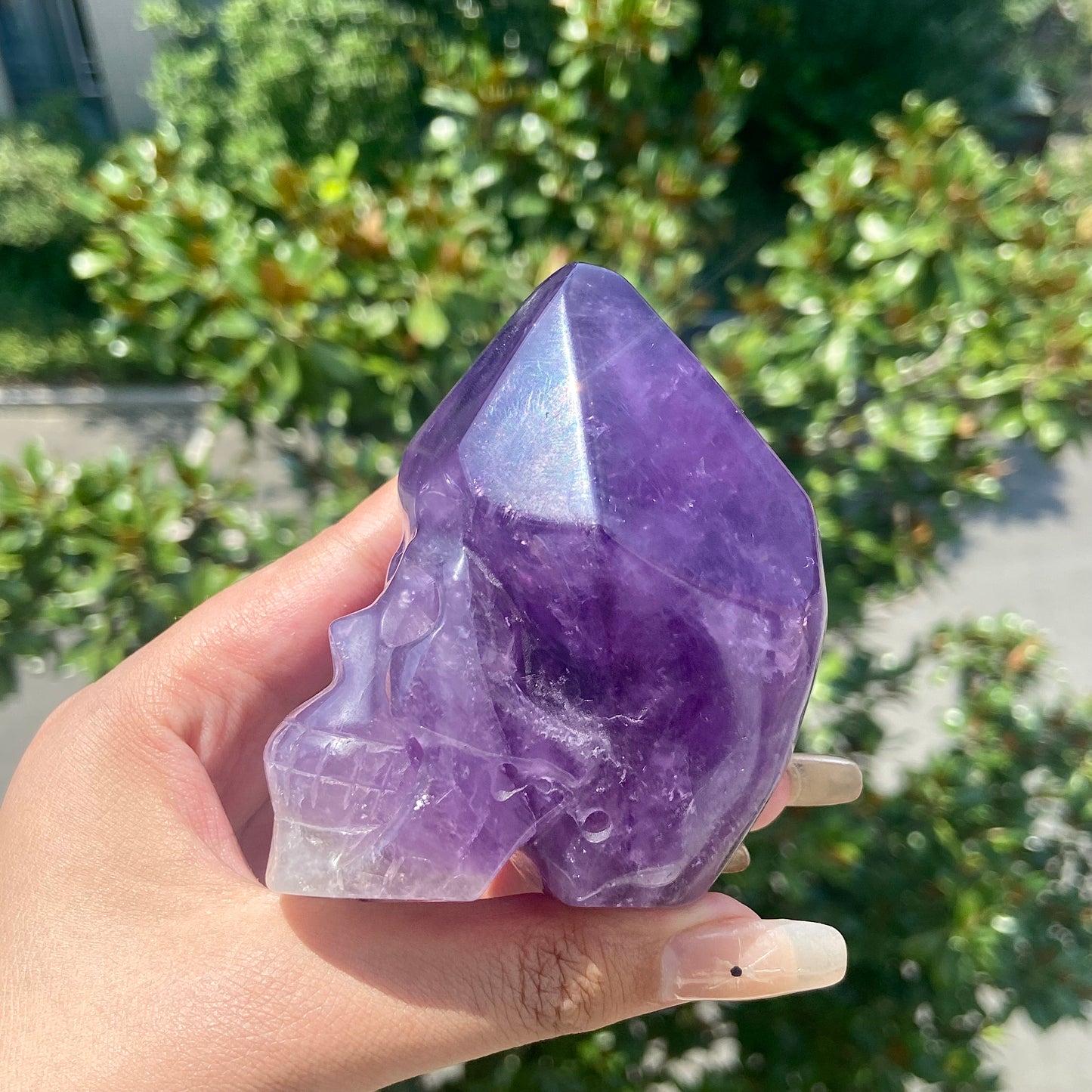 Amethyst Diamond Skull