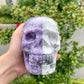 Purple Mica&Howlite Skull