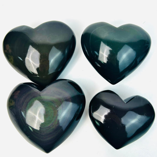 New Arrivals Rainbow Obsidian Hearts