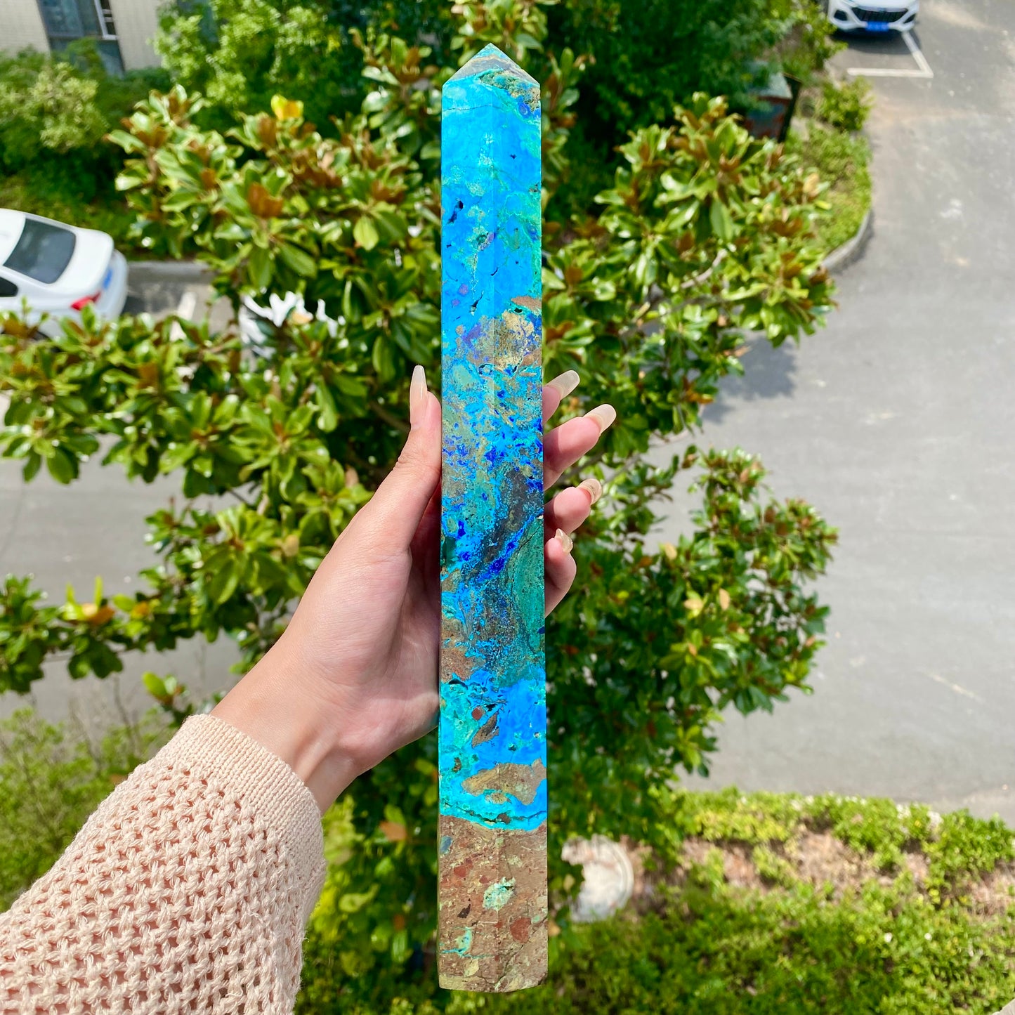 Chrysocolla Lapis Lazuli Tower