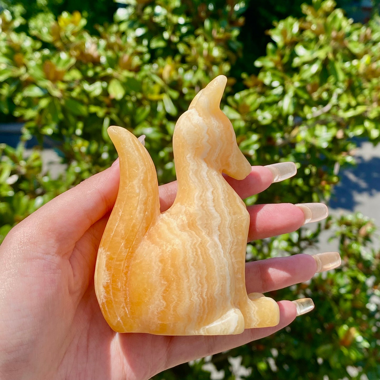 Orange Calcite Fox