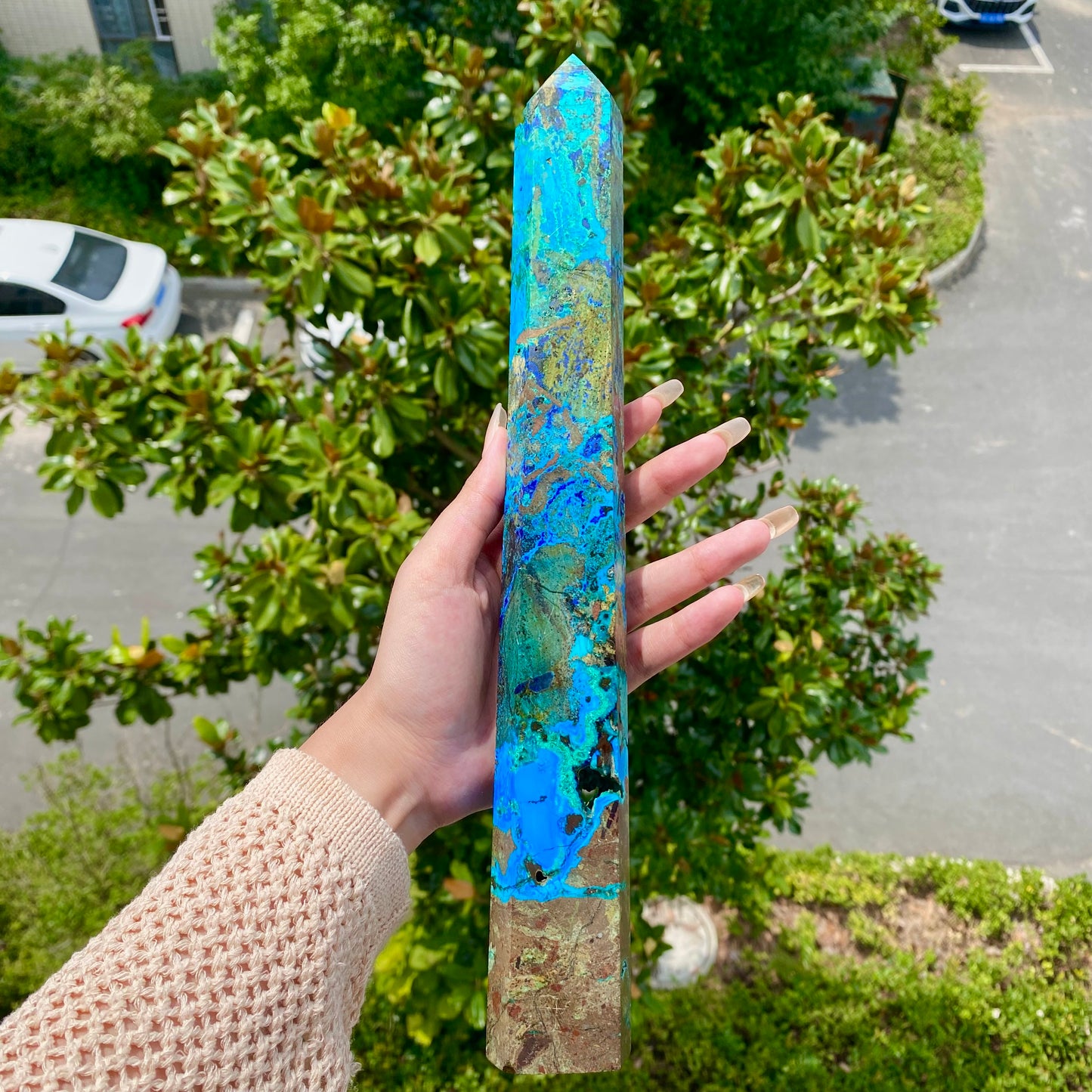 Chrysocolla Lapis Lazuli Tower