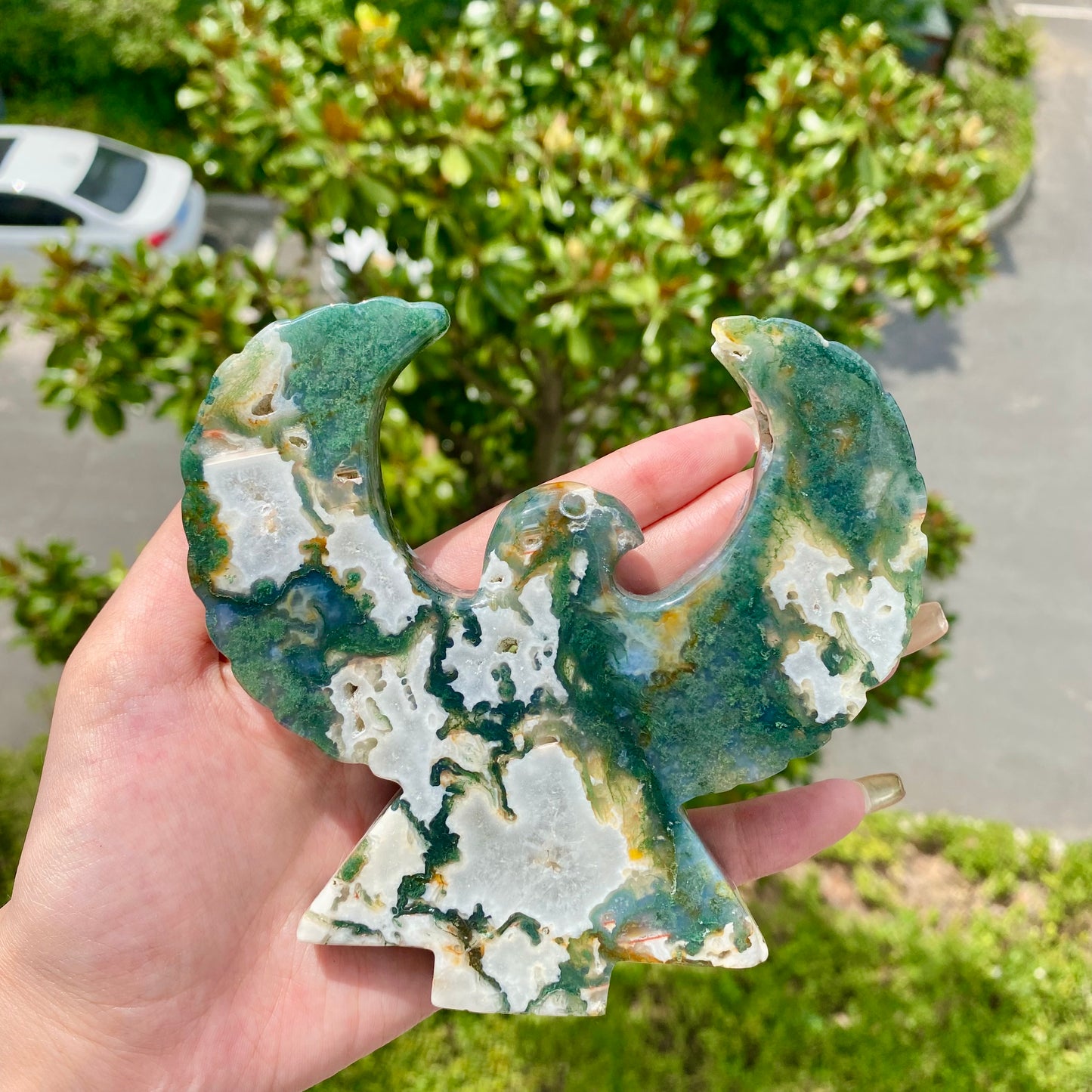 Moss Agate Eagle