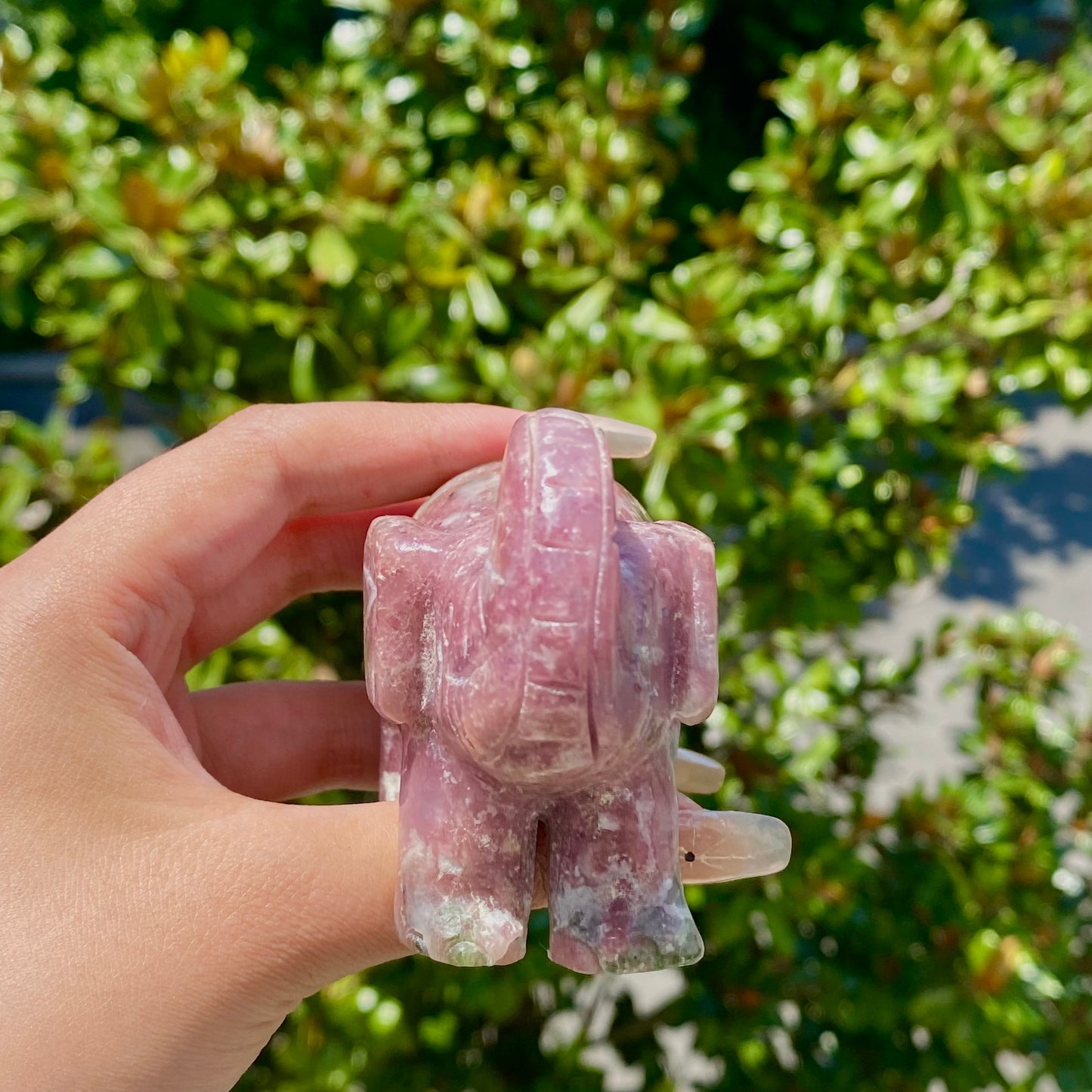 Pink Tourmaline Elephant