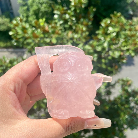 Rose Quartz Owl