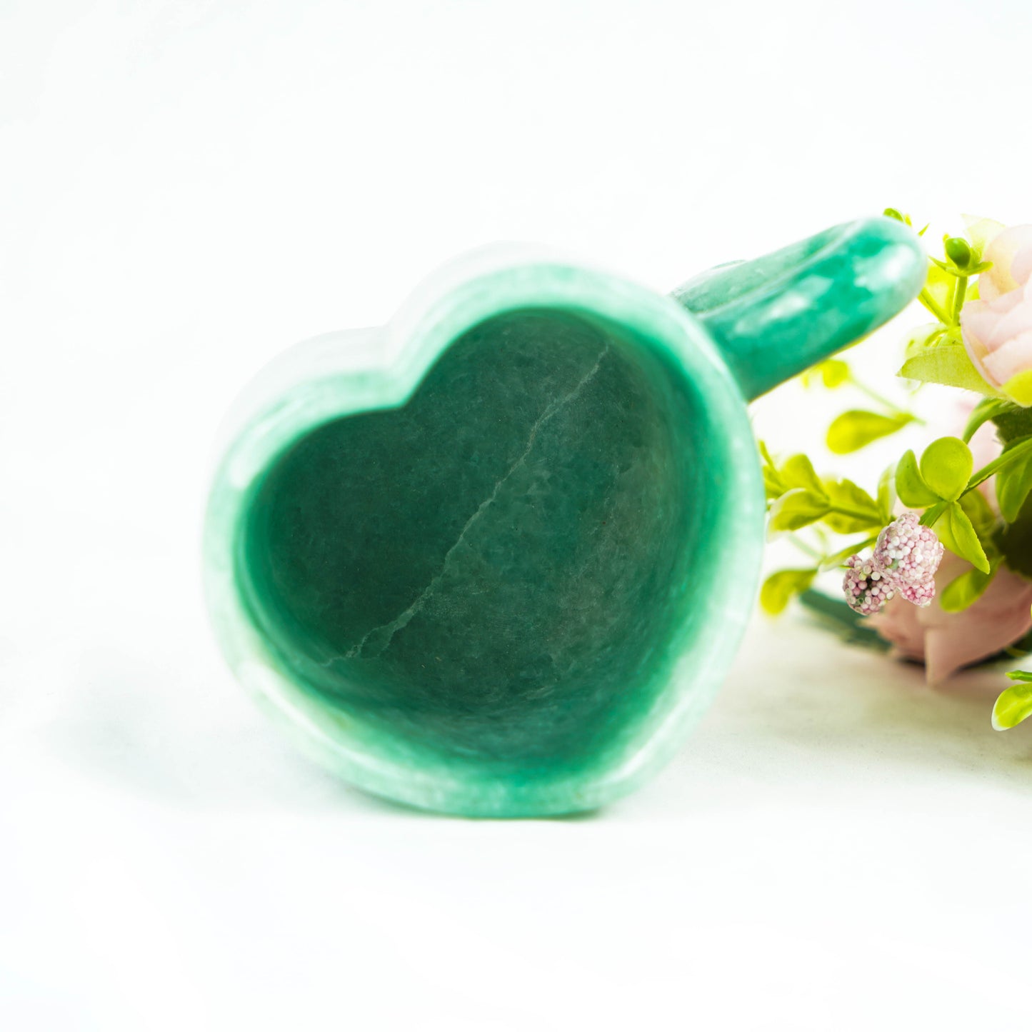 Green Aventurine Heart Cup