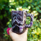 Dream amethyst hand-carved cups with base, mugs, coffee mugs, cocktail glasses, window decorations