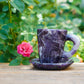 Dream amethyst hand-carved cups with base, mugs, coffee mugs, cocktail glasses, window decorations