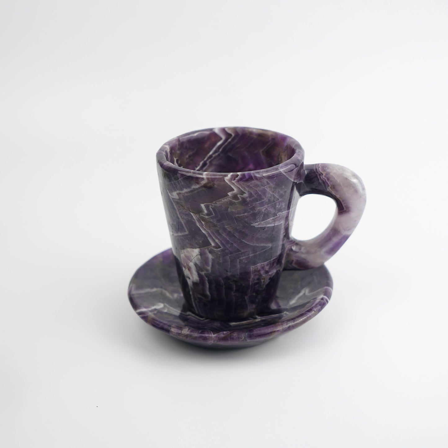 Dream amethyst hand-carved cups with base, mugs, coffee mugs, cocktail glasses, window decorations