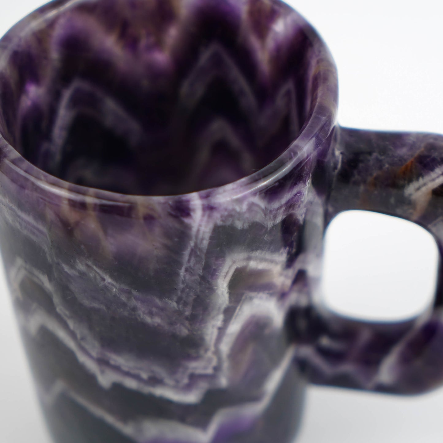 Dream amethyst hand-carved cups with base, mugs, coffee mugs, cocktail glasses, window decorations