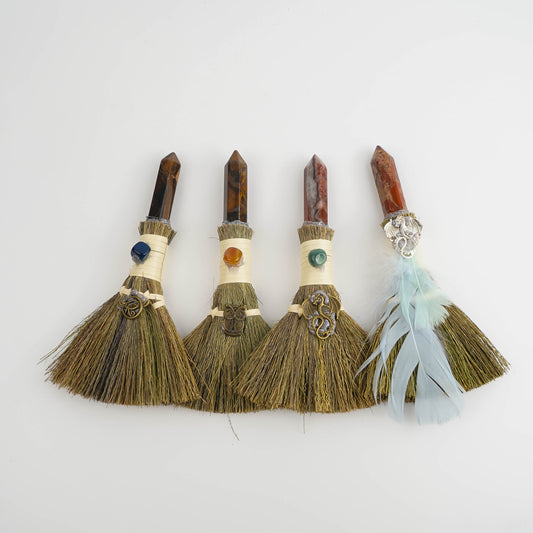 7" Crystal Witch Brooms