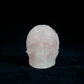 Rose Quartz Hand-Made Skull With Exquisite Pattern