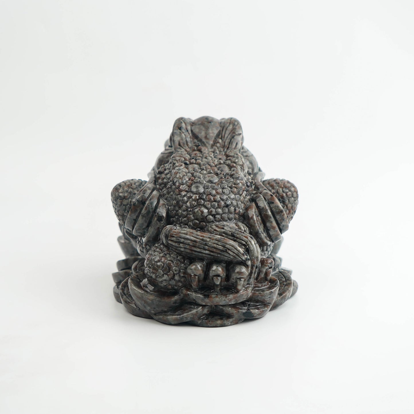 Yooperlite Hand-Carved Lucky Golden Toad