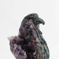 Amethyst Cluster Hand-Carved Eagle