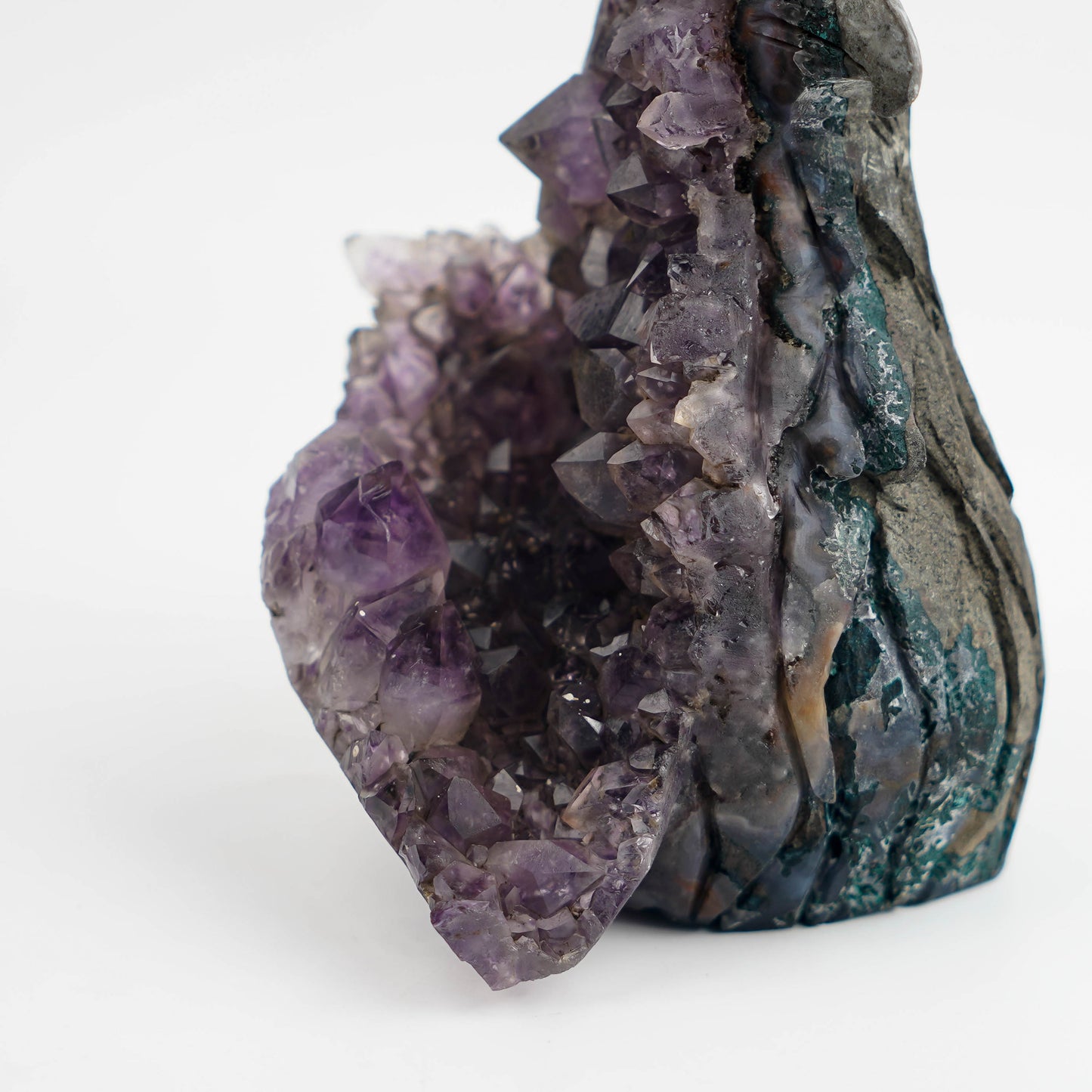 Amethyst Cluster Hand-Carved Eagle