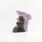 Amethyst Cluster Hand-Carved Rooster