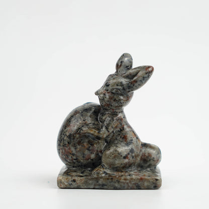 Multi-Material Squirrel Holding A Pine Cone Carving