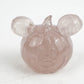 Natural Rose Quartz Hand Carved Mouse Head