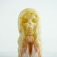 Afghan Jade Hand Carved Skeleton Praying in Cape Ornament Room Decoration (Free Shipping)