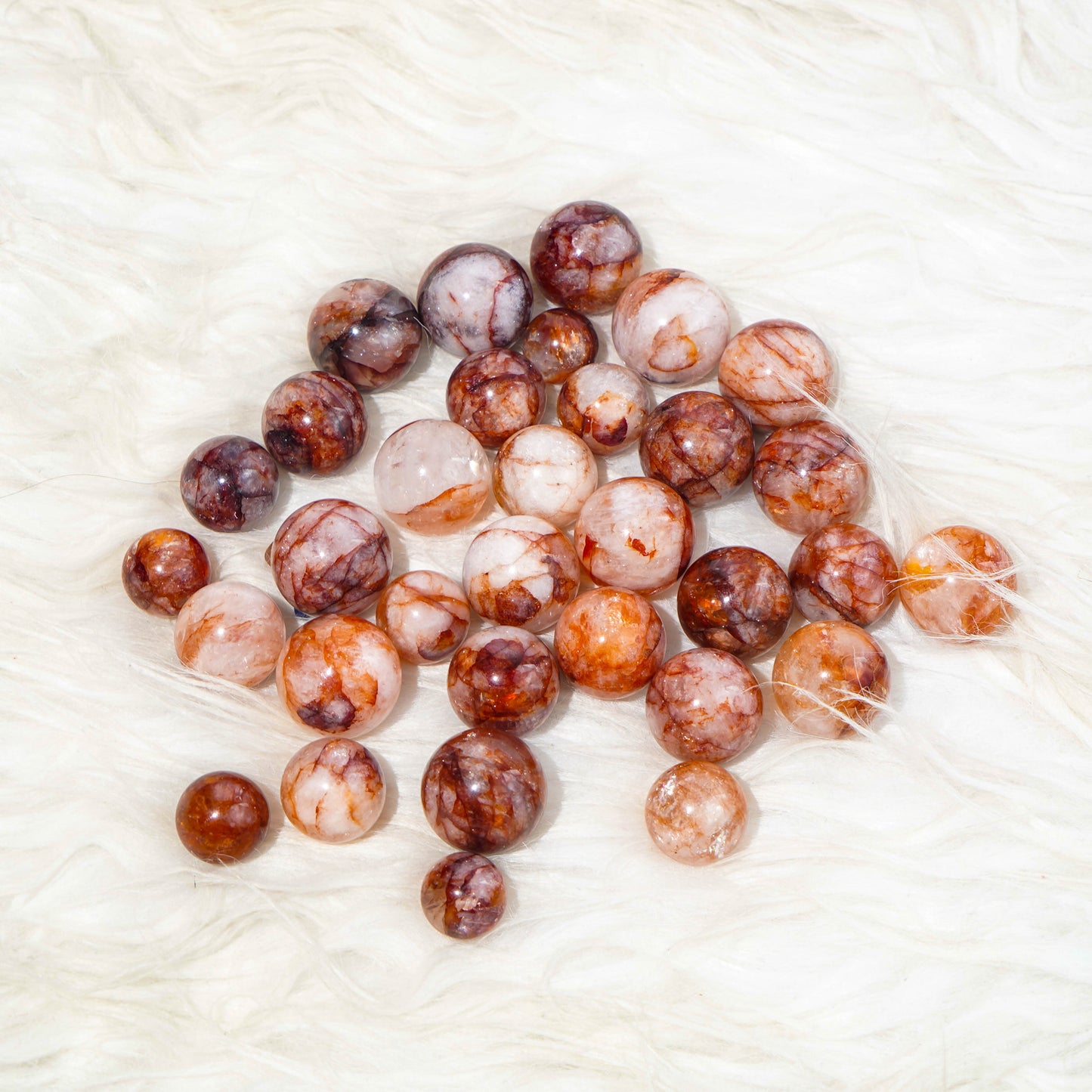 Wholesale Red Fire Quartz Spheres