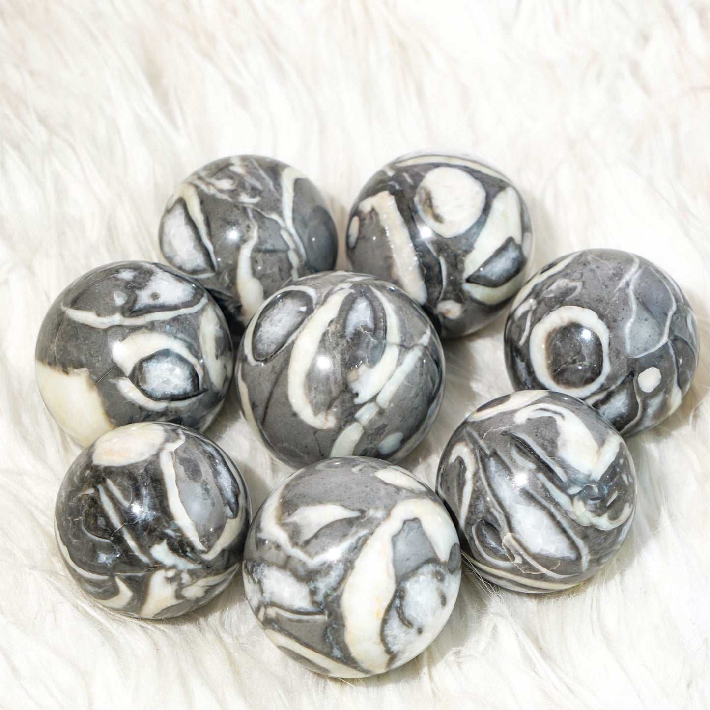 Wholesale Shell Stone Crystal Spheres