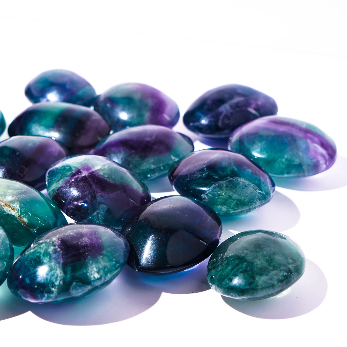 Rainbow Fluorite Palm Stone