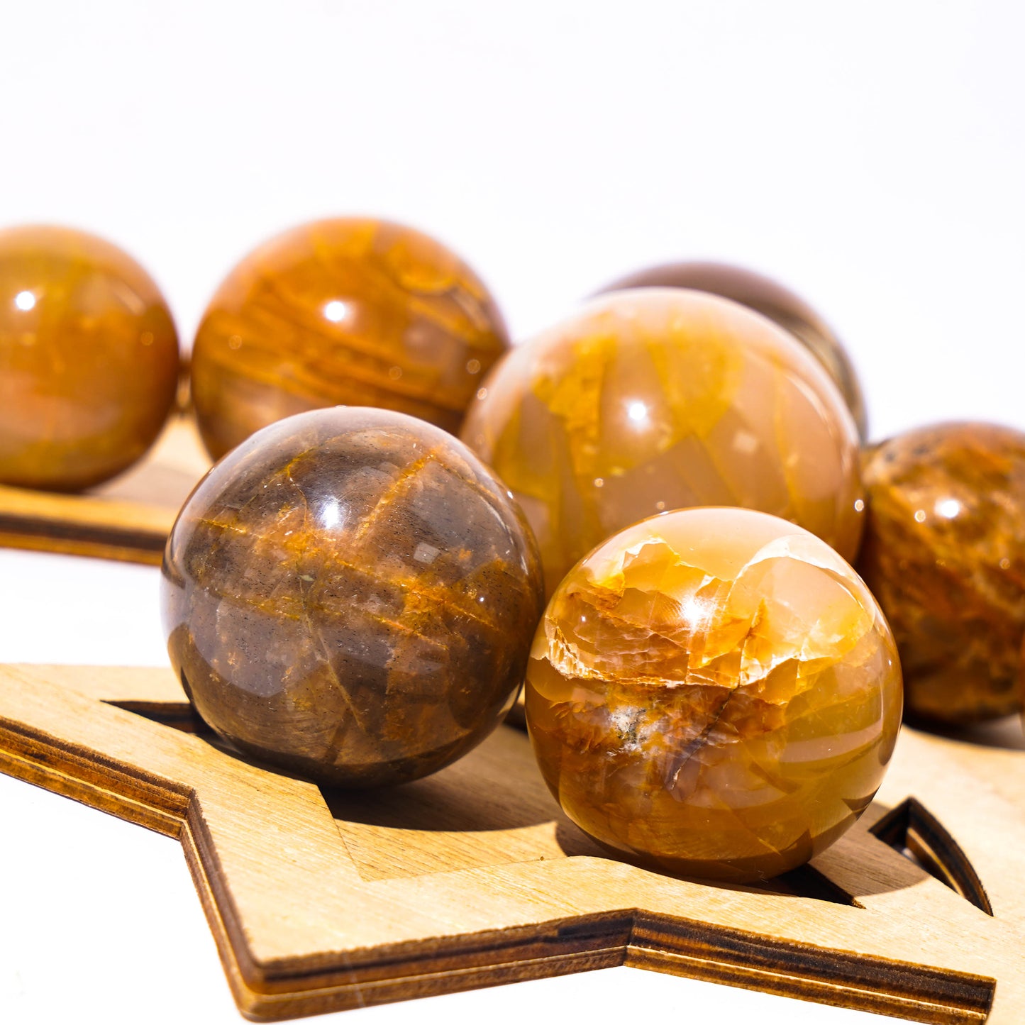 Wholesale Orange Moon Stone Spheres