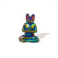 Aura Obsidian Hand Carved Meditate Cat