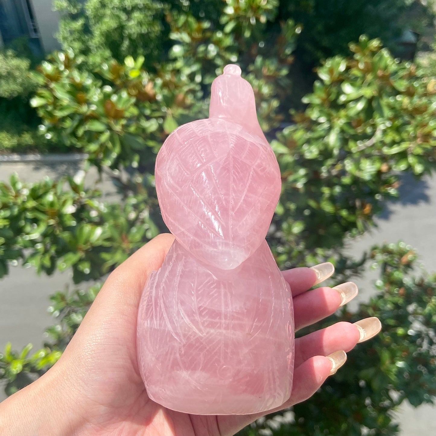 Rose Quartz Crow