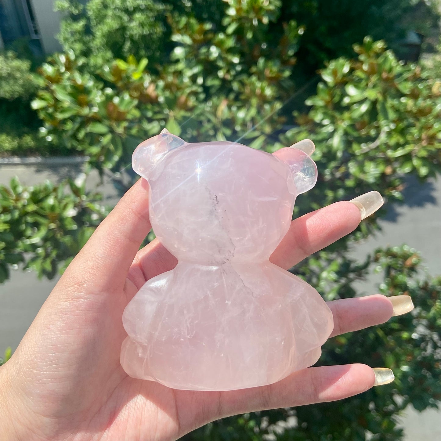 Rose Quartz Bear