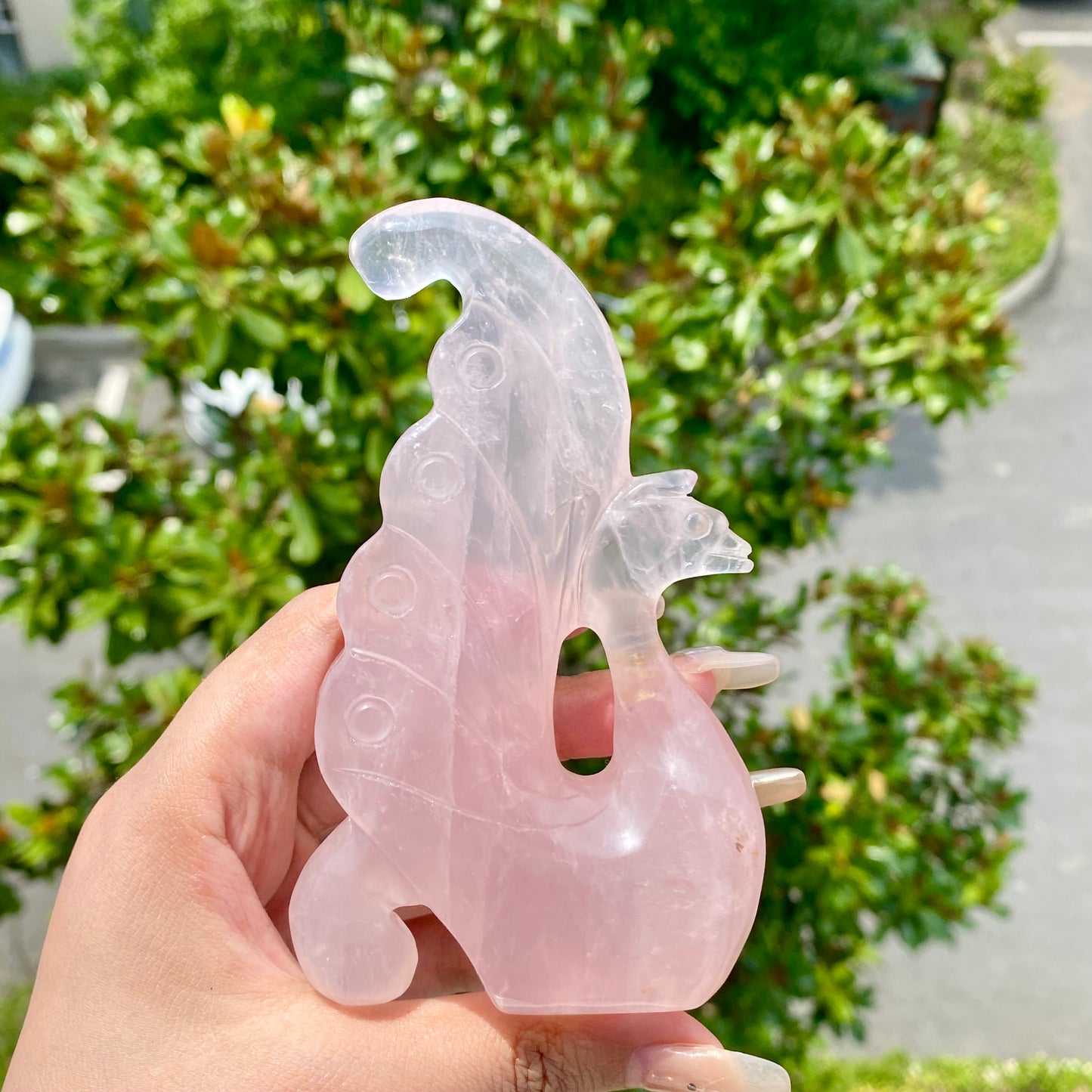 Rose Quartz Swan