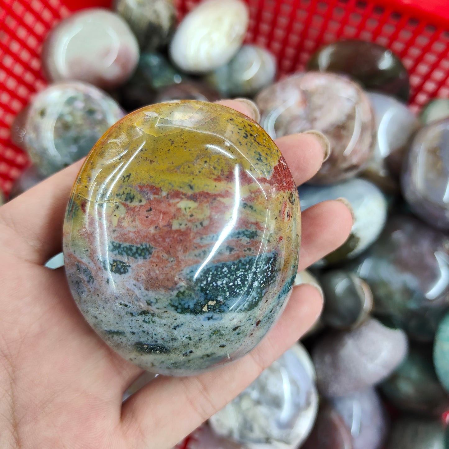 Ocean Jasper Palm Stone